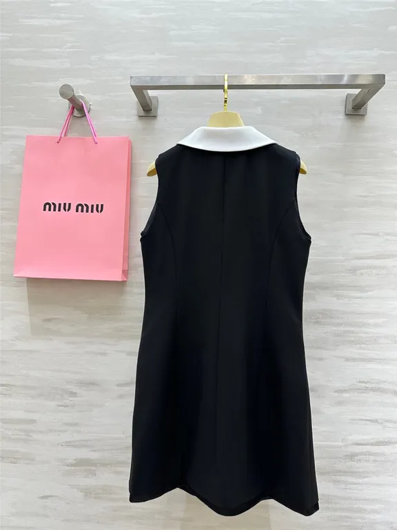 Miu Miu Sleeveless Mini Wool Dress